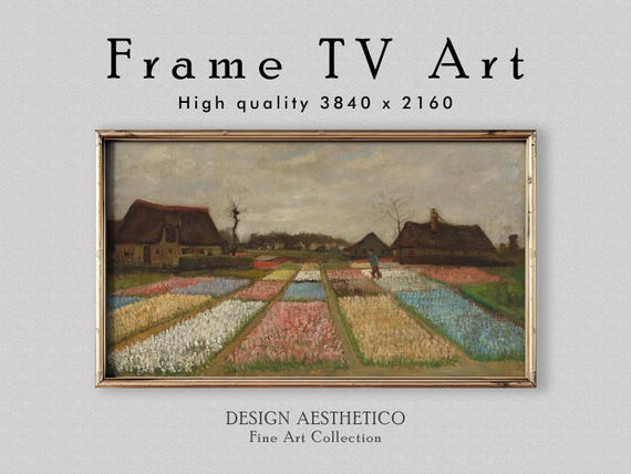 Frame TV Art | Vincent van Gogh: Bulb Fields | Vintage Floral Oil Painting | Fine Art & Home Decor | Digital Download + BONUS | CanvasTV