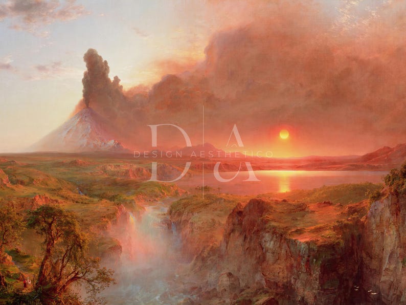 Frame TV Art | Landscape Oil Painting on Canvas: "Cotopaxi" | Home Decor & Fine Wall Art | Digital Download +BONUS | CanvasTV