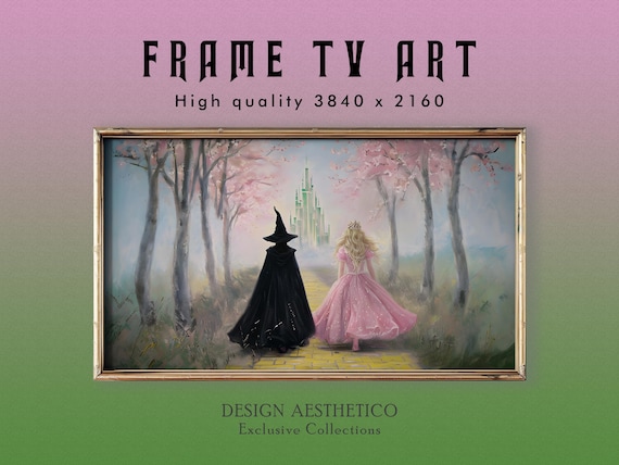 Wicked Frame TV Art | 4K High Resolution Artwork | For Good | Instant Digital Download + BONUS | CanvasTV | Witches & Wizards Fantasy Movie