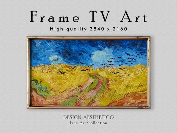 Frame TV Art | Vincent van Gogh: Wheatfield with Crows | Vintage Oil Painting | Fine Art & Home Decor | Digital Download + BONUS | CanvasTV