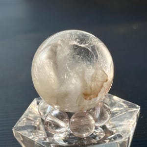 Super High Quality Curly Hair White Amphibole Quartz Sphere| White Rabbit Hair Sphere | White Angel Phantom Quartz Sphere | Crystal Ball
