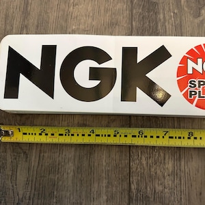Retro NGK Spark Plug Sticker | Vintage Vinyl