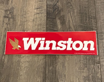 Retro Winston Sticker | Vintage Racing