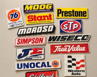 Various Retro Racing Decals | Vinyl Sticker Pack
