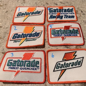 Vintage Gatorade-märken | Retro racingmärken