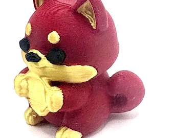 Red Dog Figurine – 3D Printed Lunar New Year Prosperity Charm