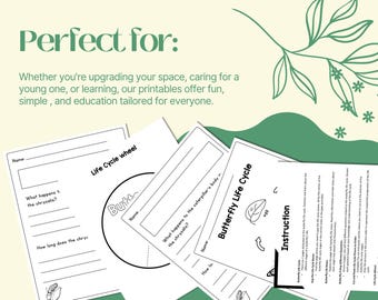 Butterfly Life Cycle Craft Kit: Science Learning Activity (PDF Download)