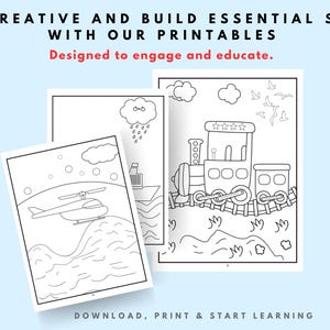 Printable Kids Coloring Pages | Fun and Educational Art | Instant Download | Perfect for Home & Classroom Activities