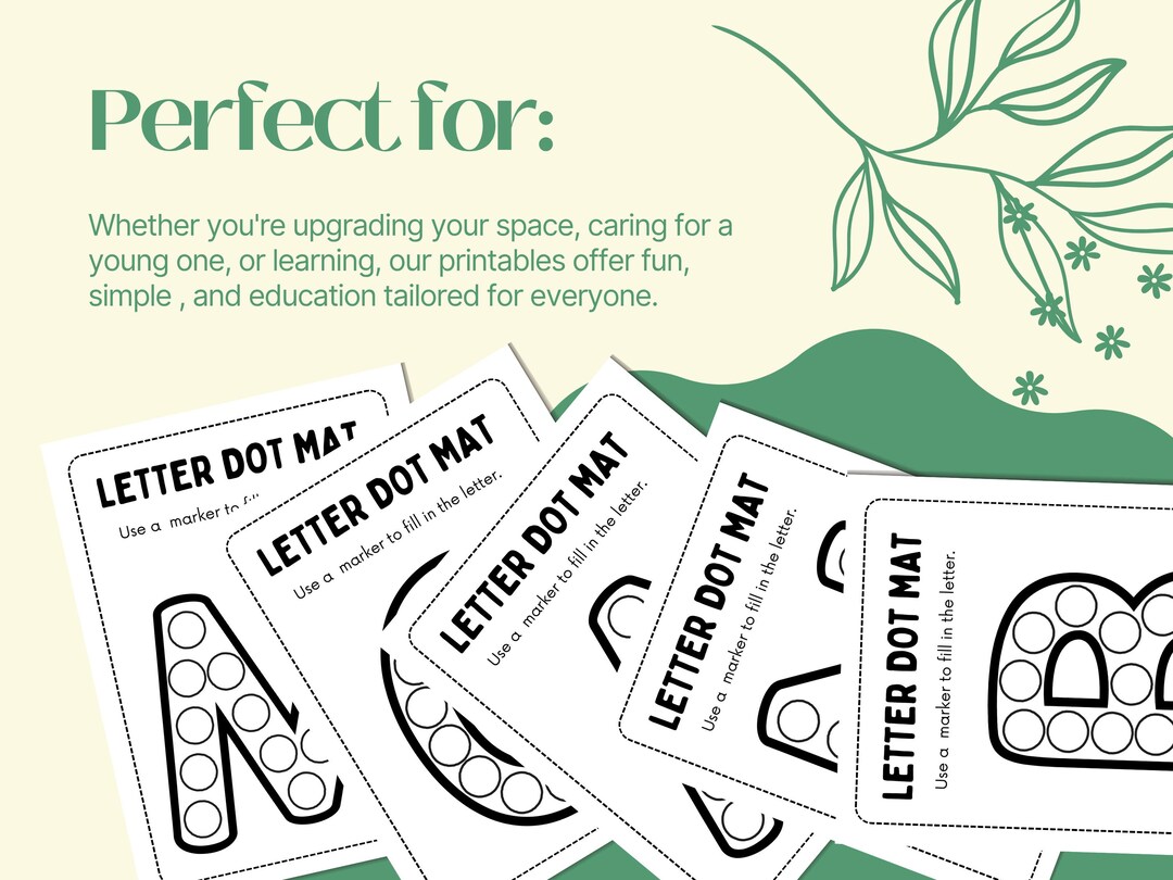 Do a Dot Alphabet Worksheet: Fine Motor Skills Activity (PDF Download ...