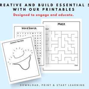 Kids Travel Activity Book – 50 Pages of Games (Digital Download)