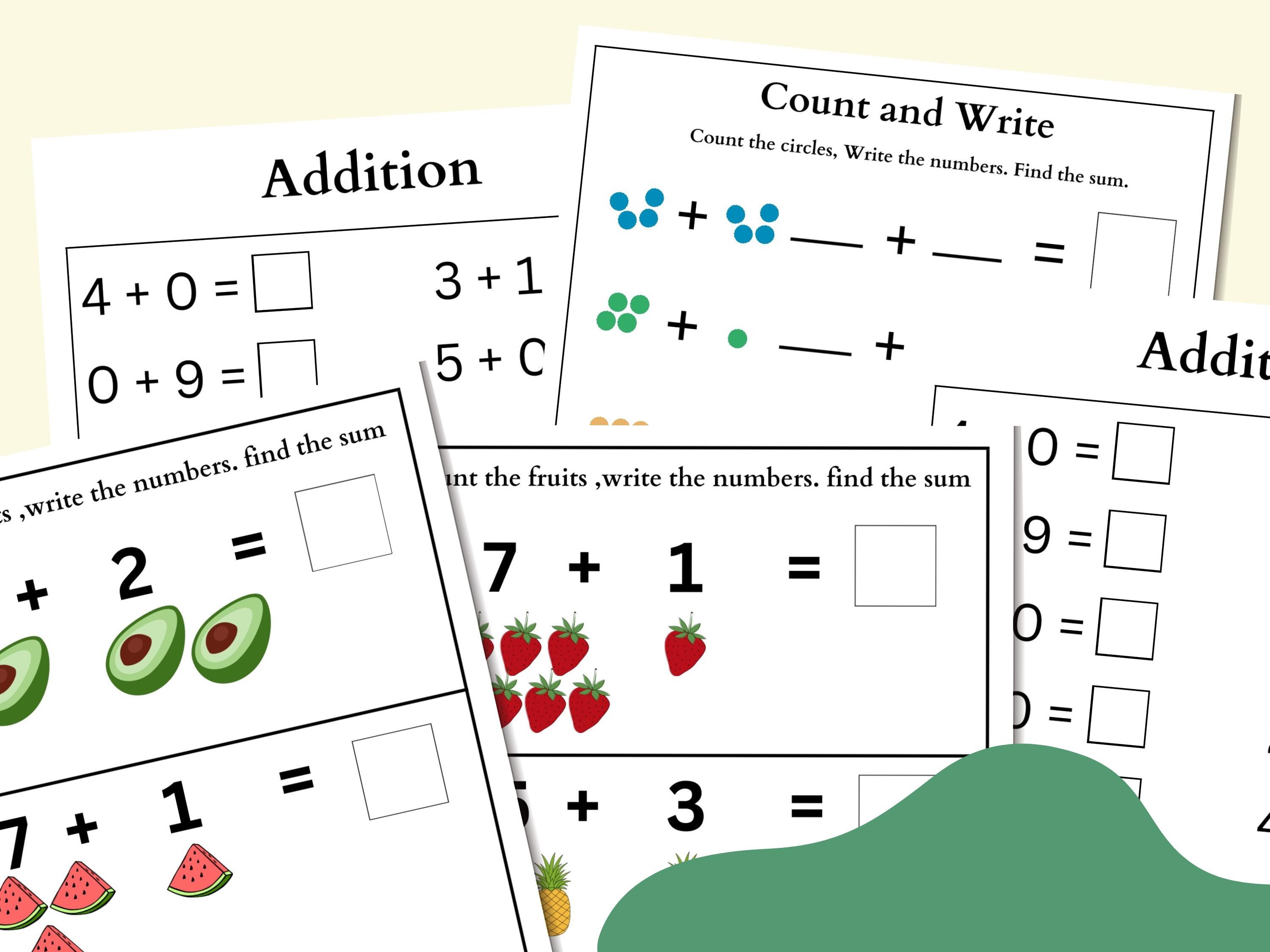 Addition Worksheet: Fun Math Practice for Kids (printable PDF ...