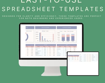 Hoja de cálculo de presupuesto 55/25/15/5: Seguimiento de gastos en Google Sheets y Excel (Descarga digital)