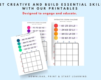 Logikspiel Coding Puzzles: Strategiespiele Koordinierte Gitter STEM Aktivität für Kinder pdf