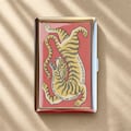 Old School Tiger Tattoo Quote Cigarette Case-Zigarettenetui Wallet Metal Joint Holder