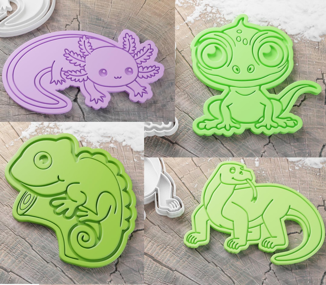 Reptile / Amphibian Cookie Cutters - 3D Printed - Etsy