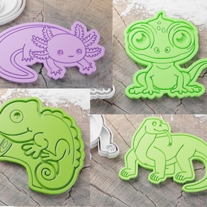 Reptile / Amphibian Cookie Cutters - 3D Printed
