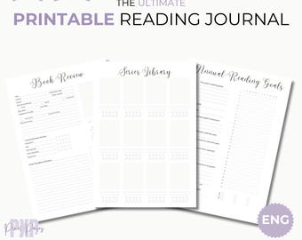 Spicy Reading Journal | Smut Book Tracker PDF| Digital Reading Log For Romance & Dark Fantasy | Book Review Journal | A4 digital download