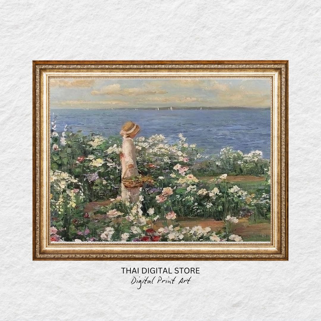 Printable Floral Landscape Wall Art is a Great Way to Add a Touch of ...
