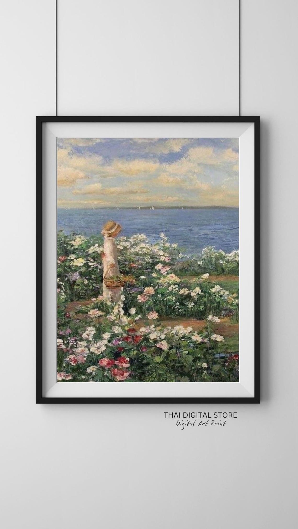 Printable Floral Landscape Wall Art is a Great Way to Add a Touch of ...