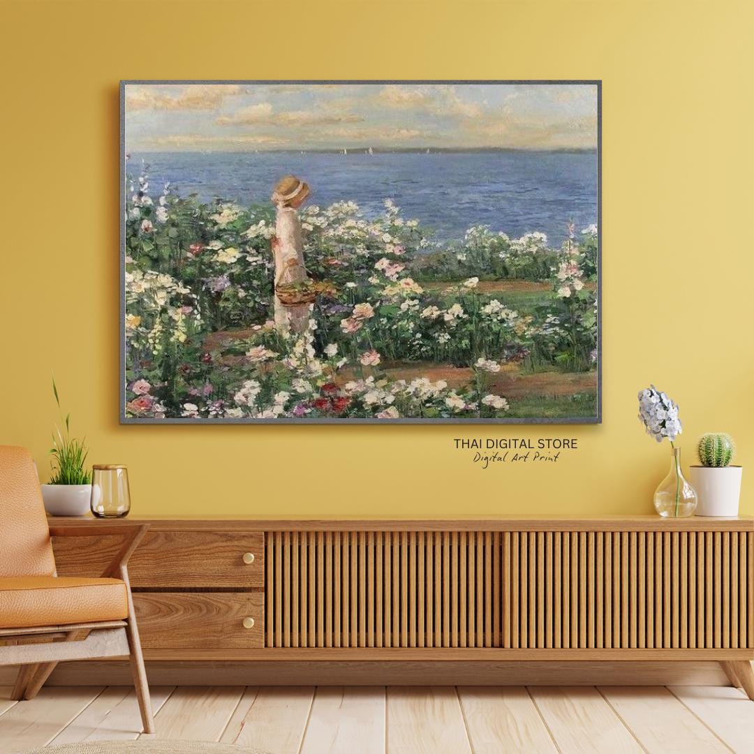 Printable Floral Landscape Wall Art is a Great Way to Add a Touch of ...