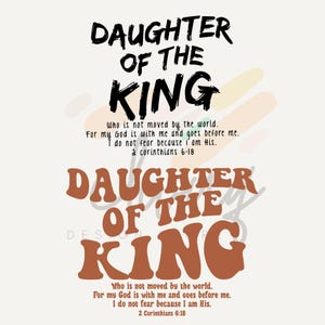 Daughter Of The King Png Svg, Christian Png, Religious Svg, Faith Svg, Aesthetic Christian Png, Fathers Day