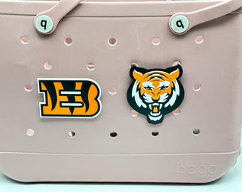 Beardstown Tigers B and Tiger Bogg Bag charms - 3D Printed