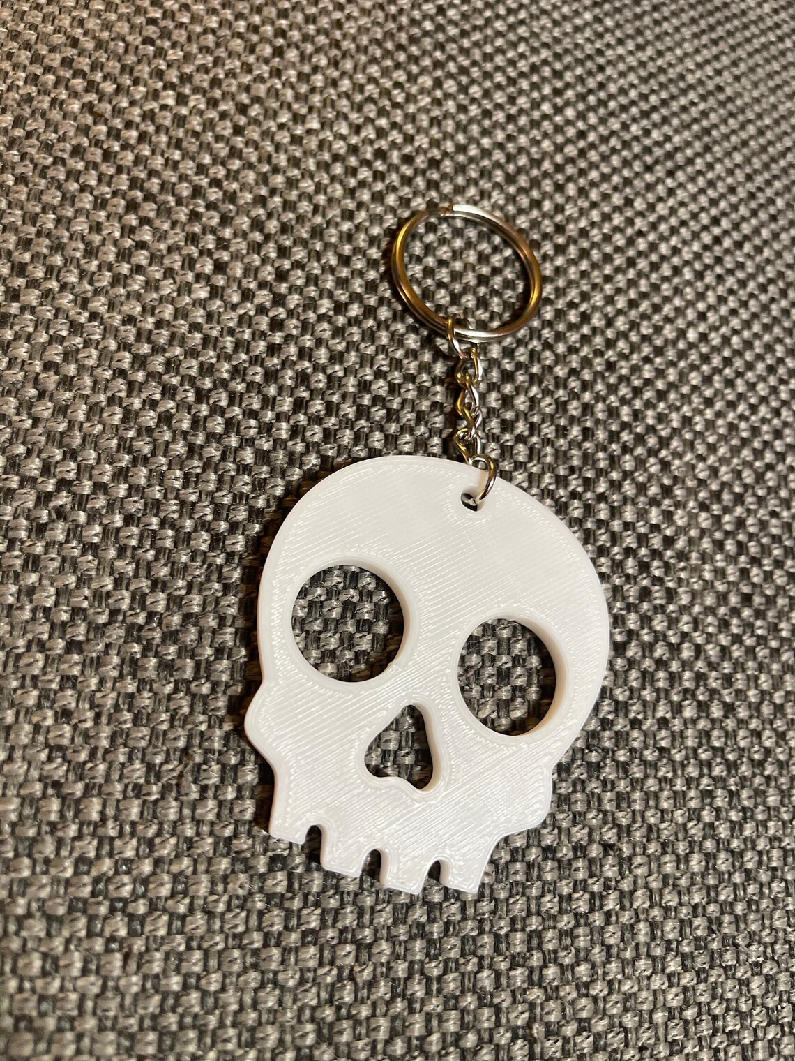 Skull Keychain - Etsy