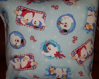 Frosty the Snowman pillow cover