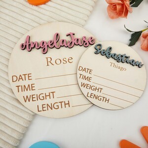 Personalized Birth Announcement Sign, Newborn Photo Prop, Personalized Baby Name Sign, Newborn Gift, Custom Birth Announcement Sign.
