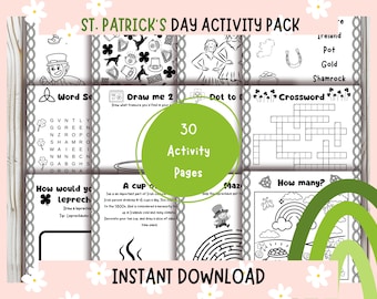 St. Patrick’s Day Activity Pack for Kids – Fun & Educational Printables!