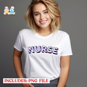 Nurse Life PNG, Design de camisa de enfermagem engraçada, Clipart de enfermeira, Presente de RN, Sublimação de trabalhador médico, Herói da saúde PNG