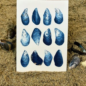 Tarjeta de mejillones de Mousehole