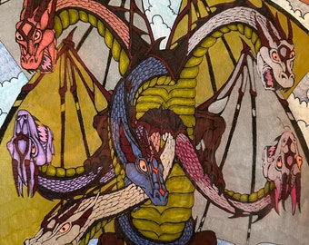 Dragón de seis cabezas