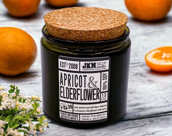 Apricot & Elderflower 13oz Soy Candle - Ampersand Collection