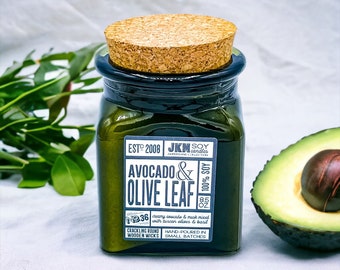 Avocado & Olive Leaf 8.5oz Soy Candle - Ampersand Collection