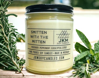 Smitten with the Mitten 9oz Soy Candle - Michigan Collection