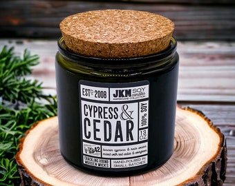 Cypress & Cedar 13oz Soy Candle - Ampersand Collection