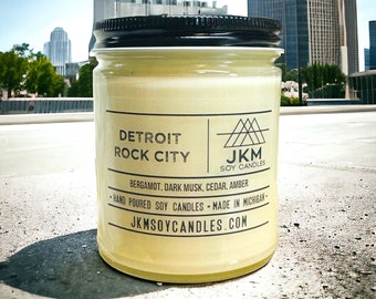 Detroit Rock City 9oz Soy Candle - Michigan Collection