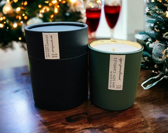 Pomegranate Cider Soy Candle - Home for the Holidays Collection