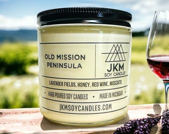 Old Mission Peninsula 16oz Soy Candle - Michigan Collection