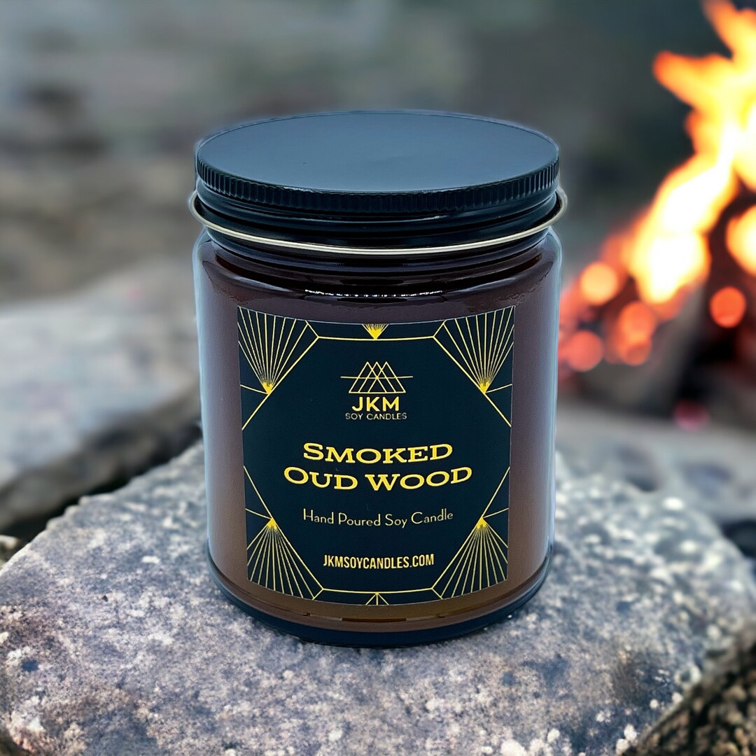 Smoked Oud Wood Soy Candle Classic Collection Etsy