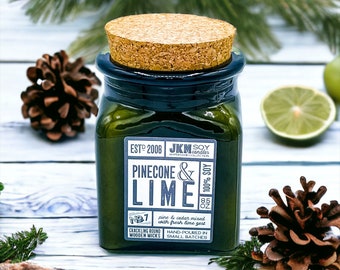 Pinecone & Lime 8.5oz Soy Candle - Ampersand Collection