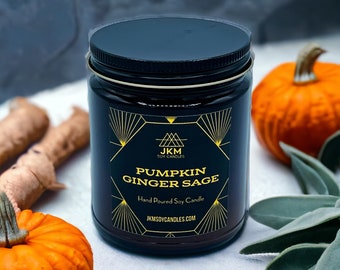 Pumpkin Ginger Sage Soy Candle - Classic Collection