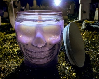 Moonlit Graveyard Soy Candle - Skulls of Thine Enemies Collection