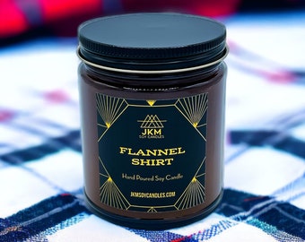 Flannel Shirt Soy Candle - Classic Collection