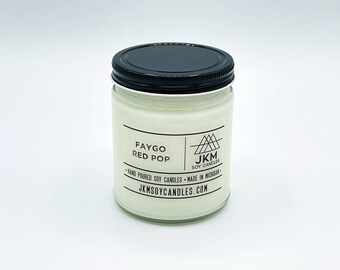 Faygo Red Pop 9oz Soy Candle - Michigan Collection