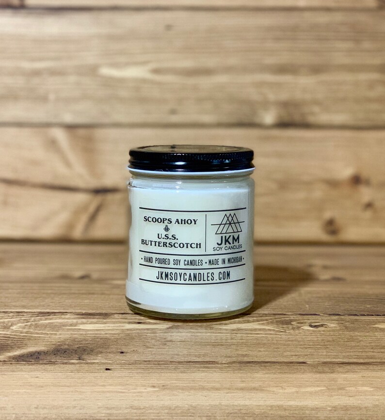 Classic Collection Scoops Ahoy USS Butterscotch 9oz Soy Candle Stranger Things