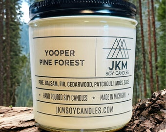 Yooper Pine Forest 16oz Soy Candle - Michigan Collection