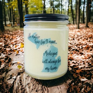Detroit is for Lovers 9oz Soy Candle Michigan Collection image 2