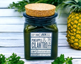 Pineapple & Cilantro 8.5oz Soy Candle - Ampersand Collection